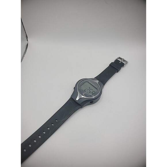 Vintage Wristwatch Watch Digital Gray 63-609 Pulse Watch Black Band New Battery
